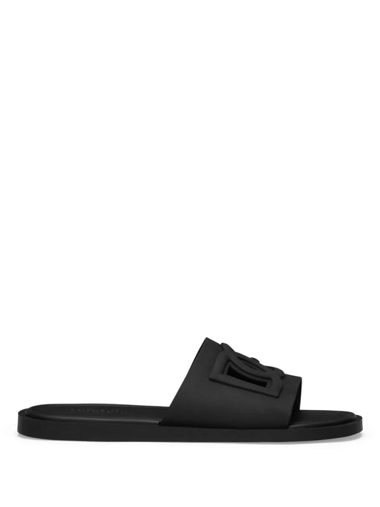 Dolce & Gabbana logo-embossed open-toe slides