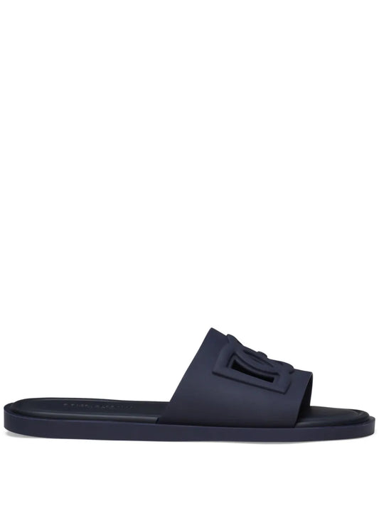 Dolce & Gabbana logo-embossed cut-out slides