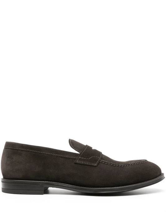 Henderson Baracco suede penny-slot loafers