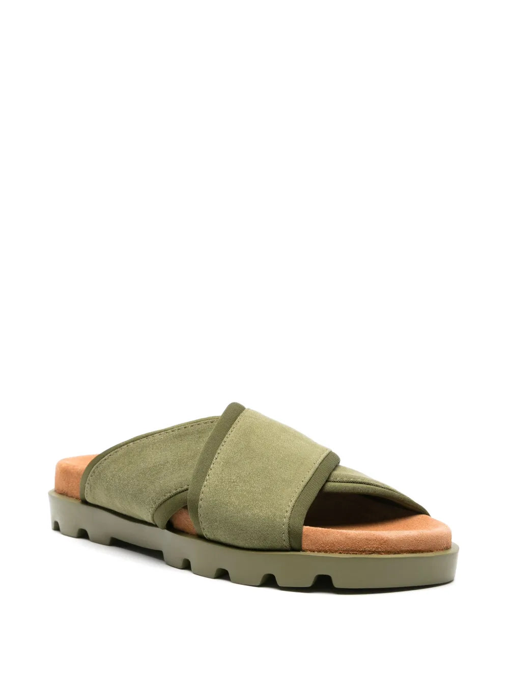 Camper Brutus chunky cross-strap slides