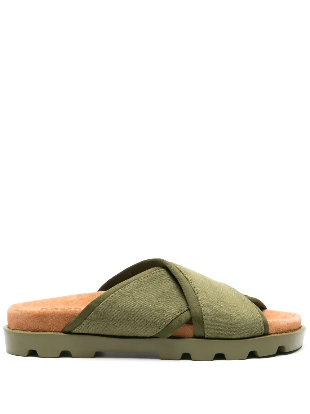 Camper Brutus chunky cross-strap slides
