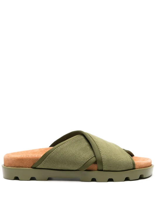 Camper Brutus chunky cross-strap slides