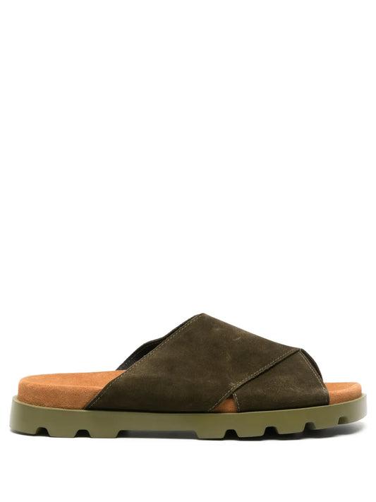 Camper Brutus leather slides