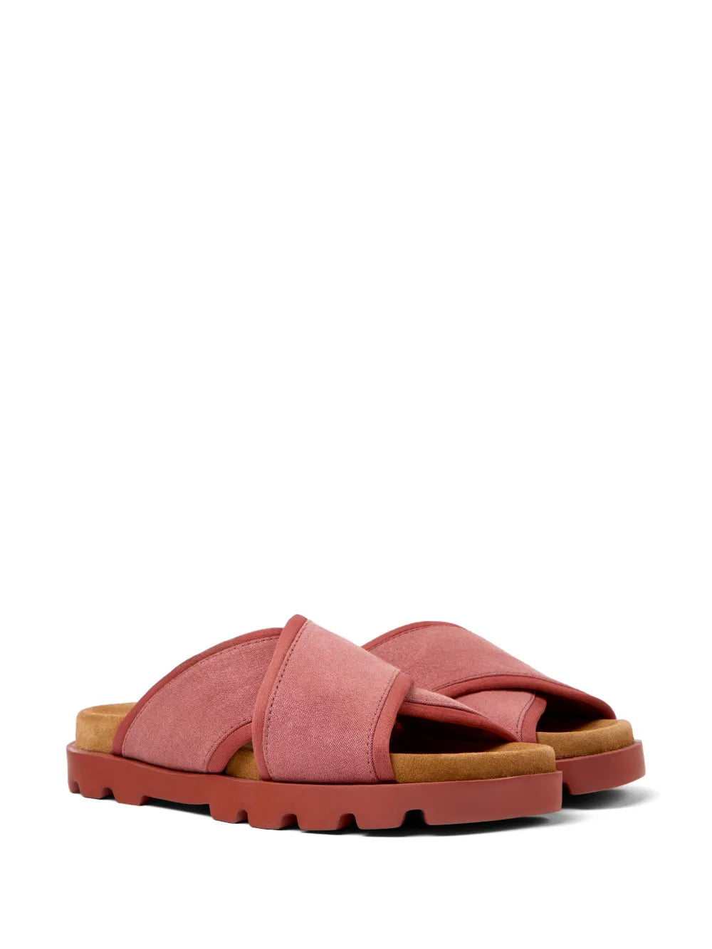 Camper Brutus chunky cross-strap slides