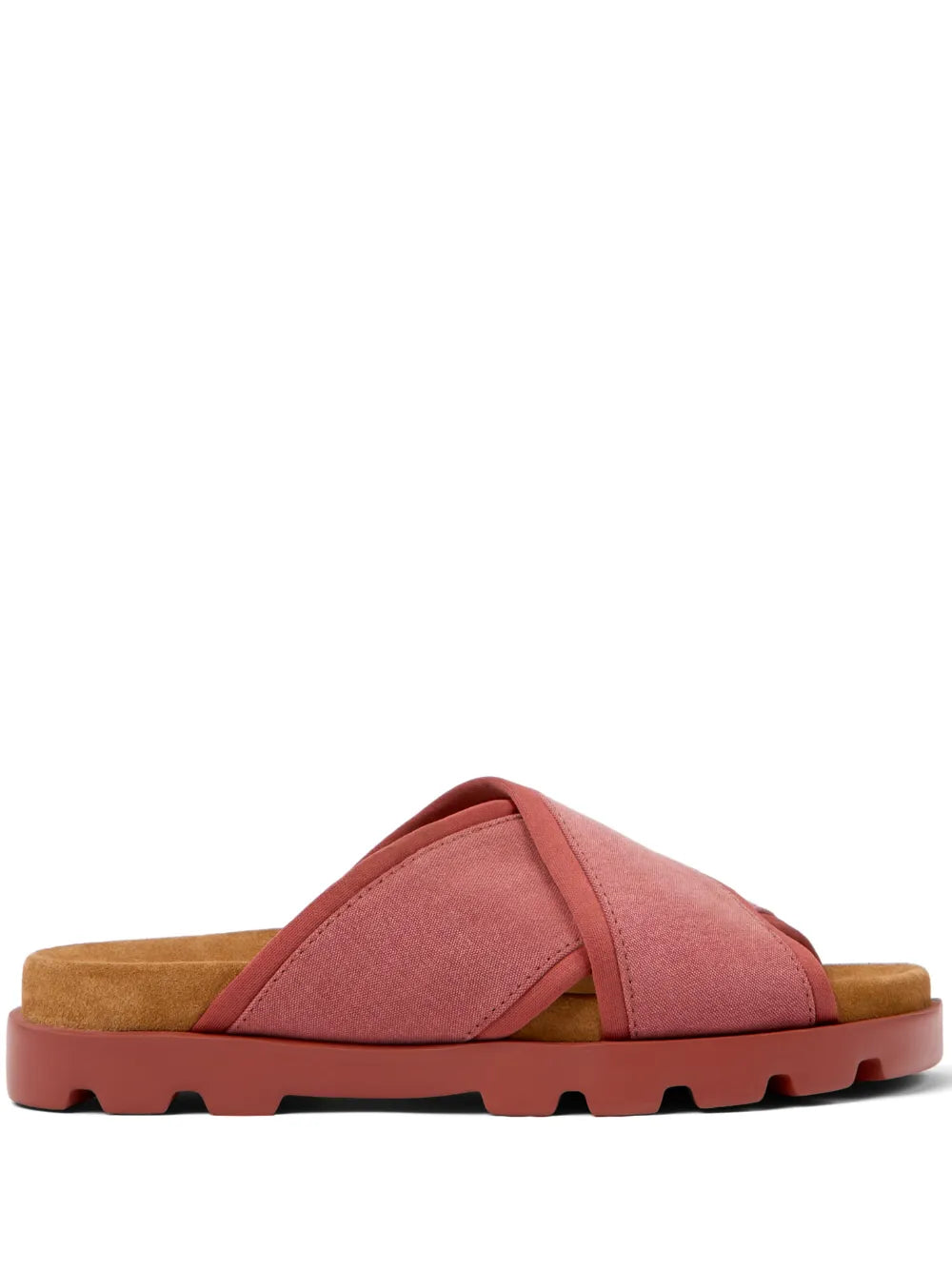 Camper Brutus chunky cross-strap slides