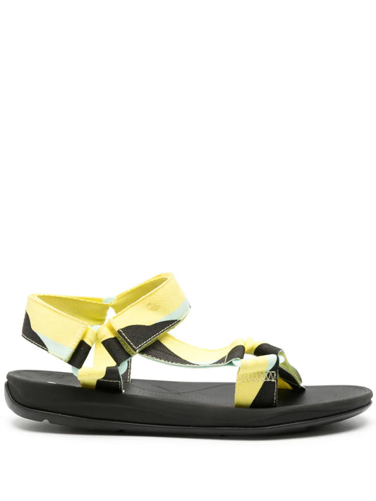Camper graphic-print touch-strap-fastening sandals