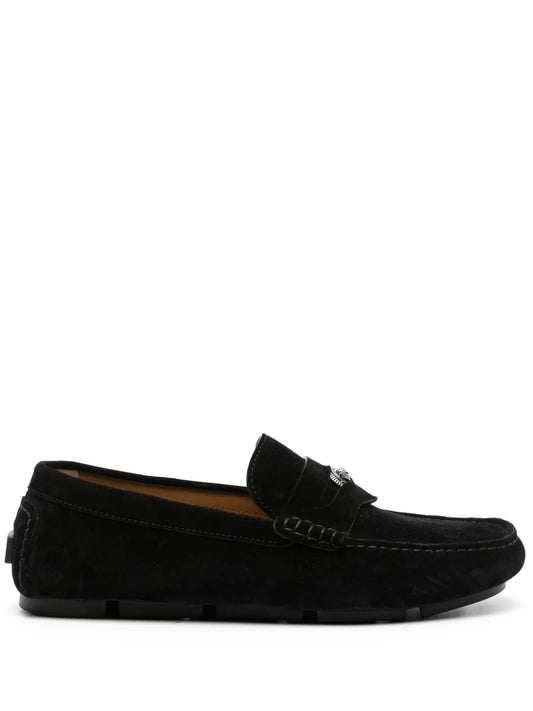 Versace Medusa Head suede loafers