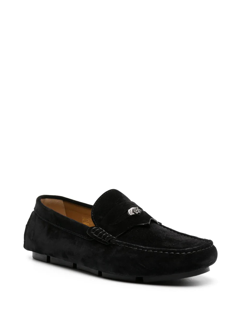 Versace Medusa Head suede loafers
