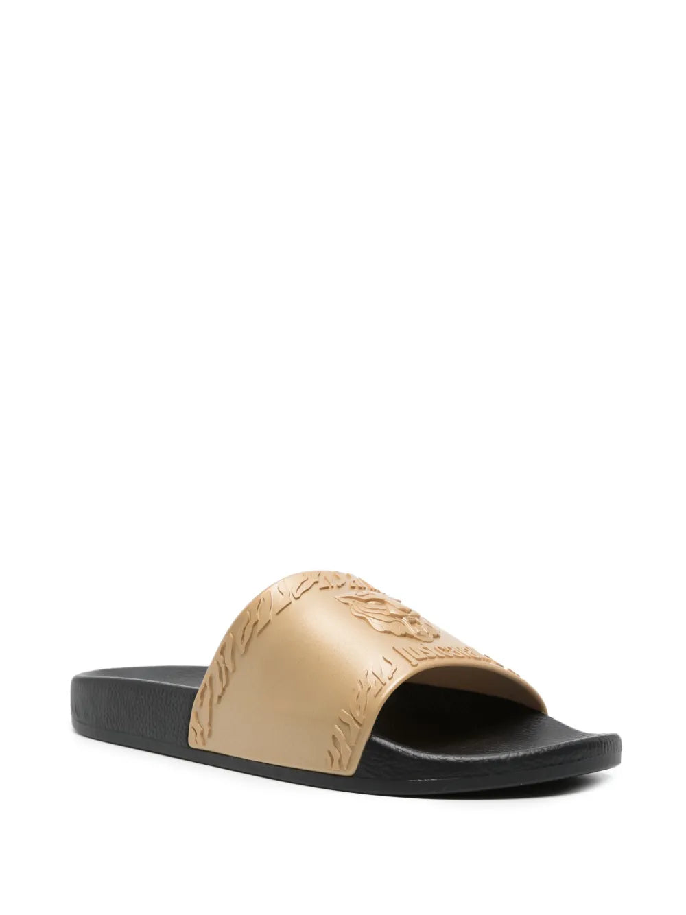Just Cavalli Tiger-embossed slides