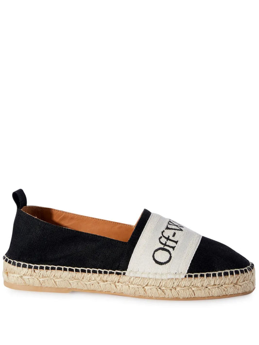Off-White Bookish logo-band espadrilles