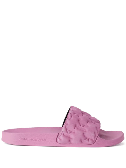 Karl Lagerfeld Monogram padded sandals