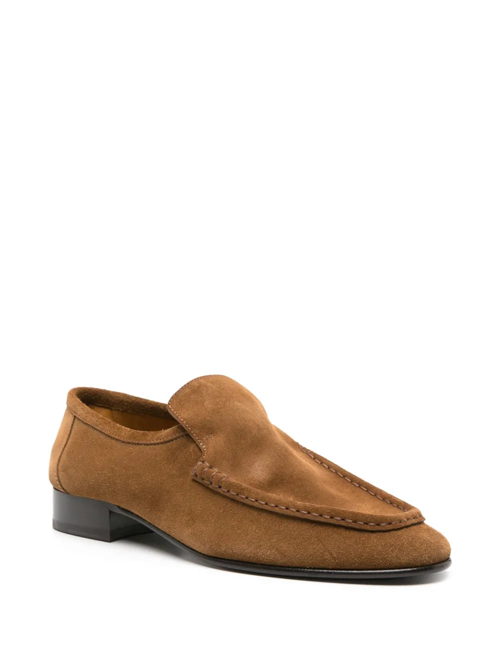 The Row New Soft suede loafers