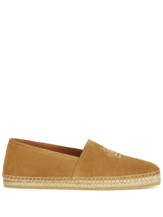 ETRO logo-embroidered suede espadrilles