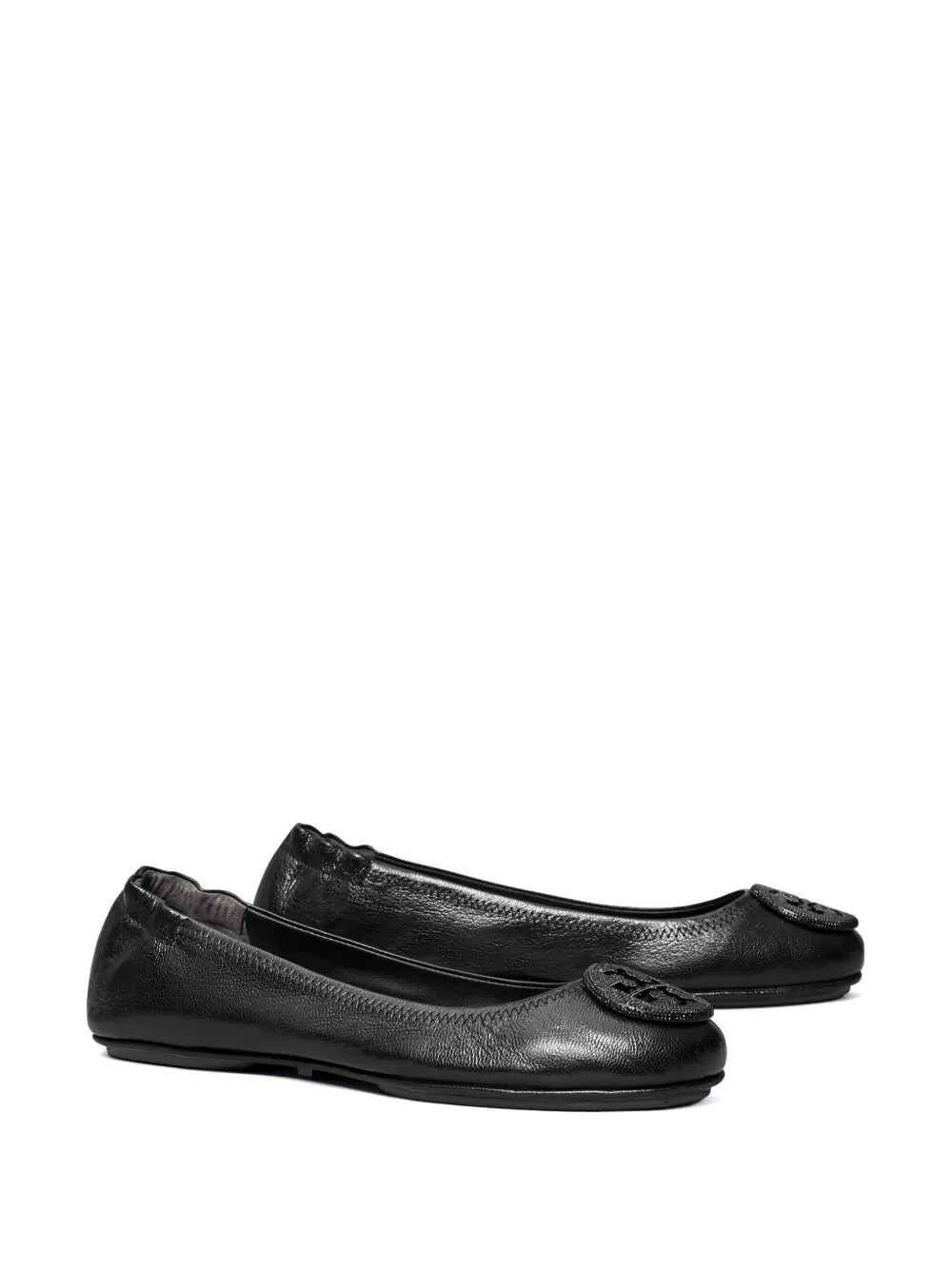Tory Burch Minnie logo-plaque ballerina shoes 