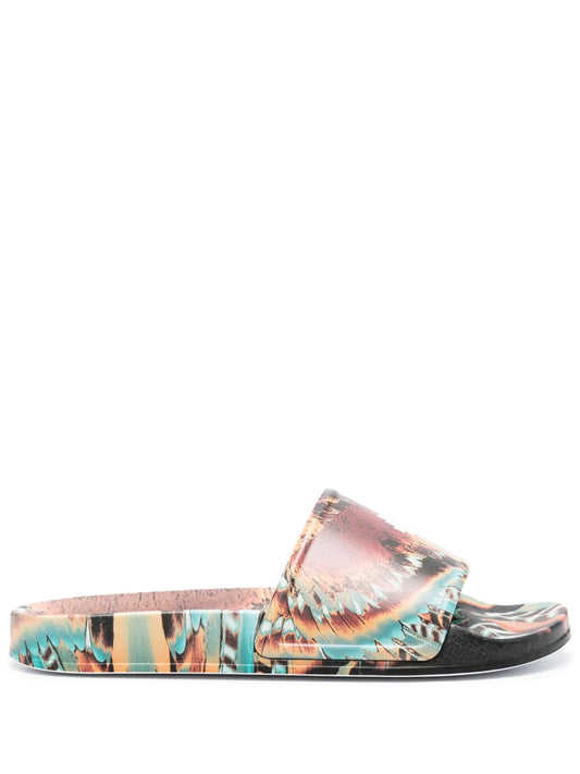Marcelo Burlon County of Milan Grizzly Wings logo-embossed slides