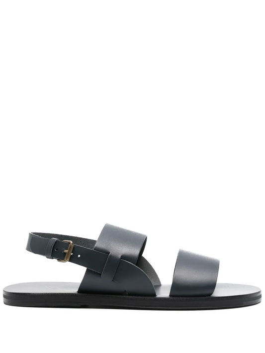 Ancient Greek Sandals Irodotos flat leather sandals