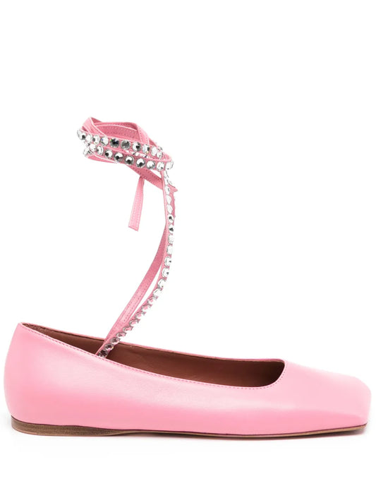 Amina Muaddi Ane ballet flats 