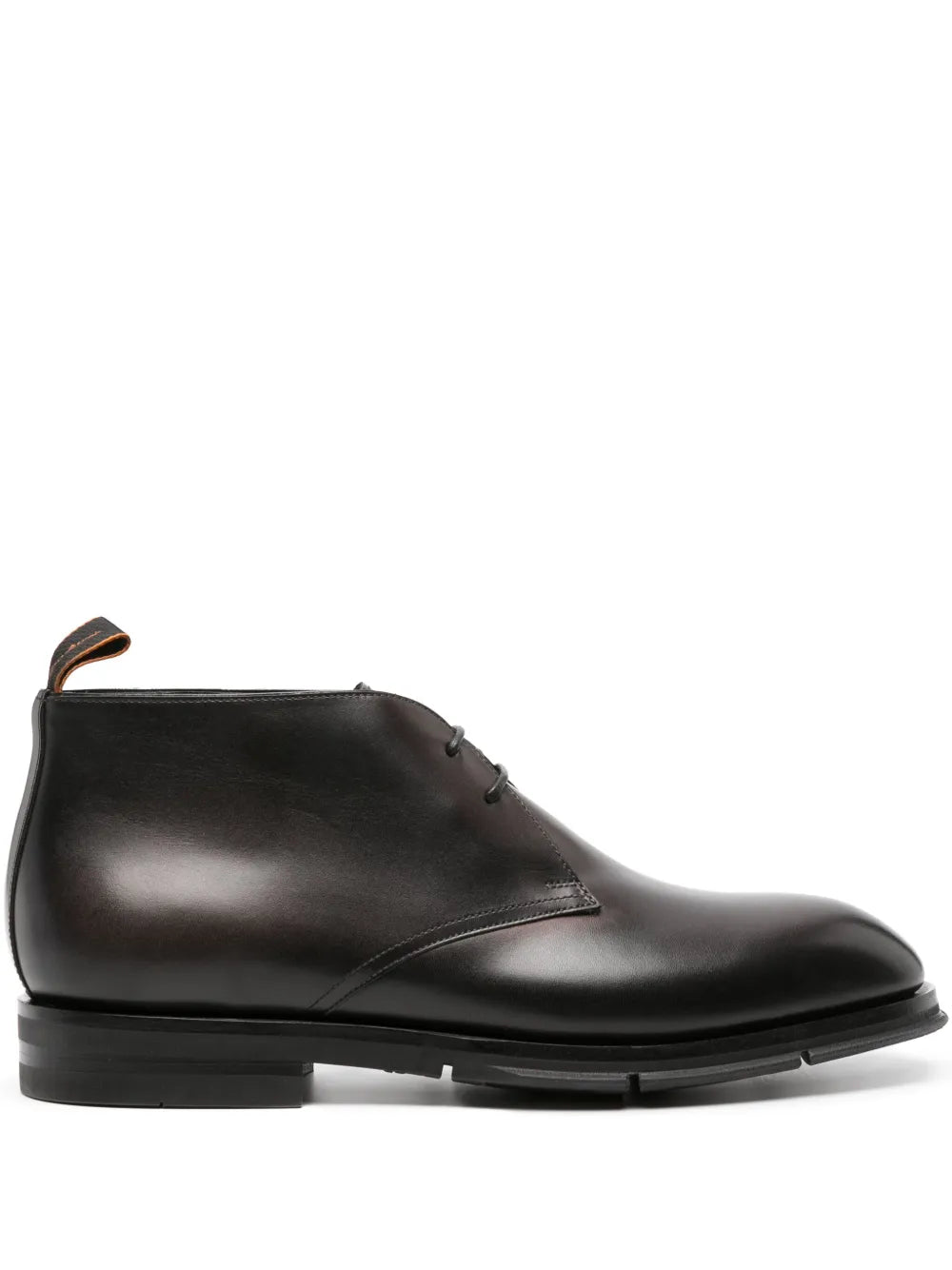 Santoni lace-up leather Derby shoes