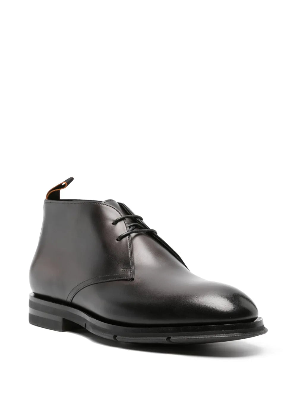 Santoni lace-up leather Derby shoes