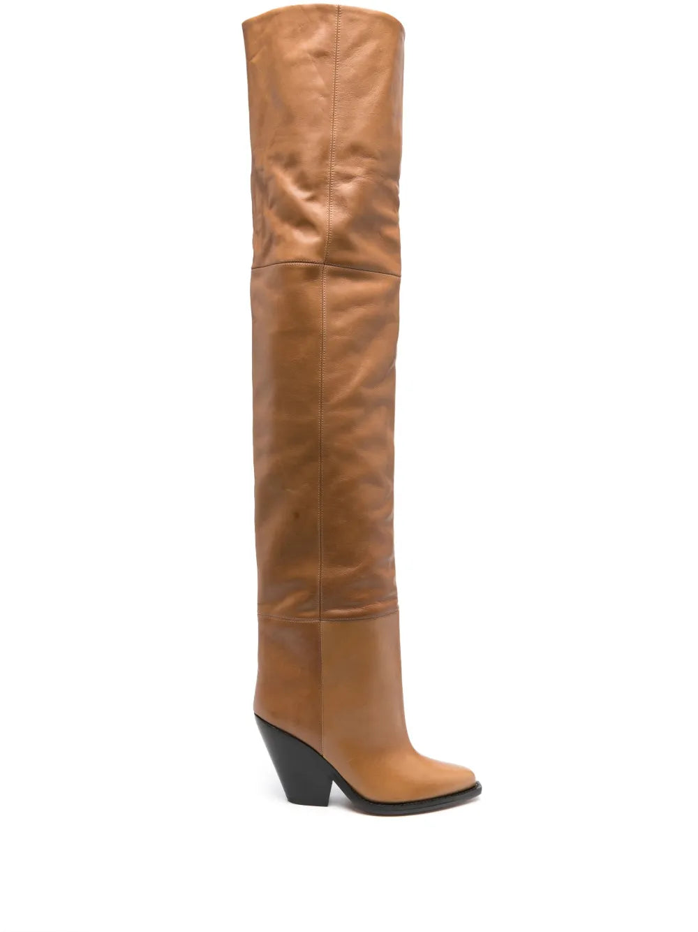 ISABEL MARANT Lalex 90mm thigh-high leather boots