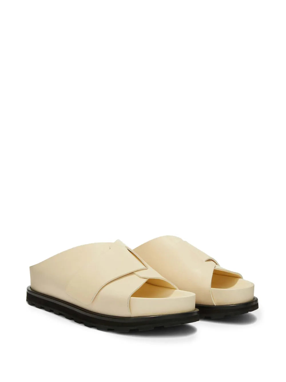 Jil Sander platform leather slides