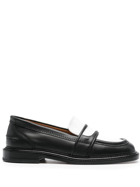 Maison Kitsuné 25mm panelled leather loafers