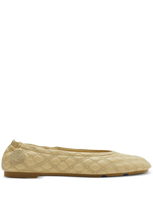 Burberry quilted leather ballerina shoes