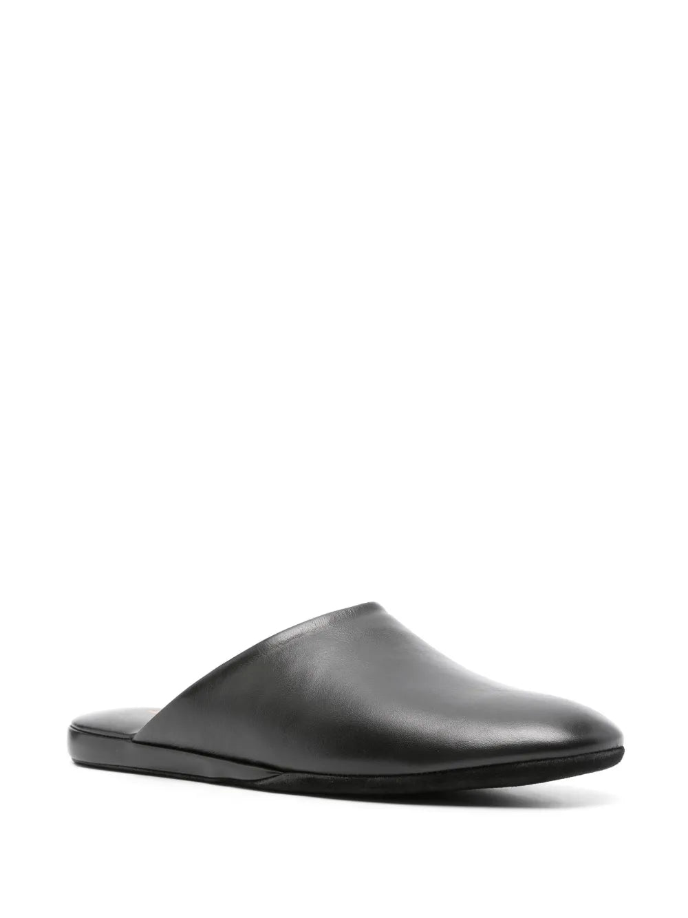 Santoni smooth leather slippers