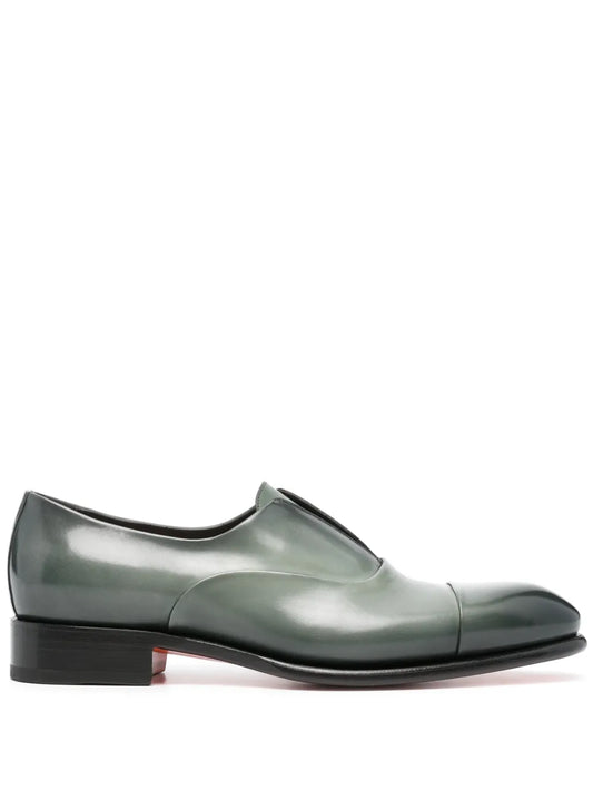 Santoni Carter leather boat shoes 