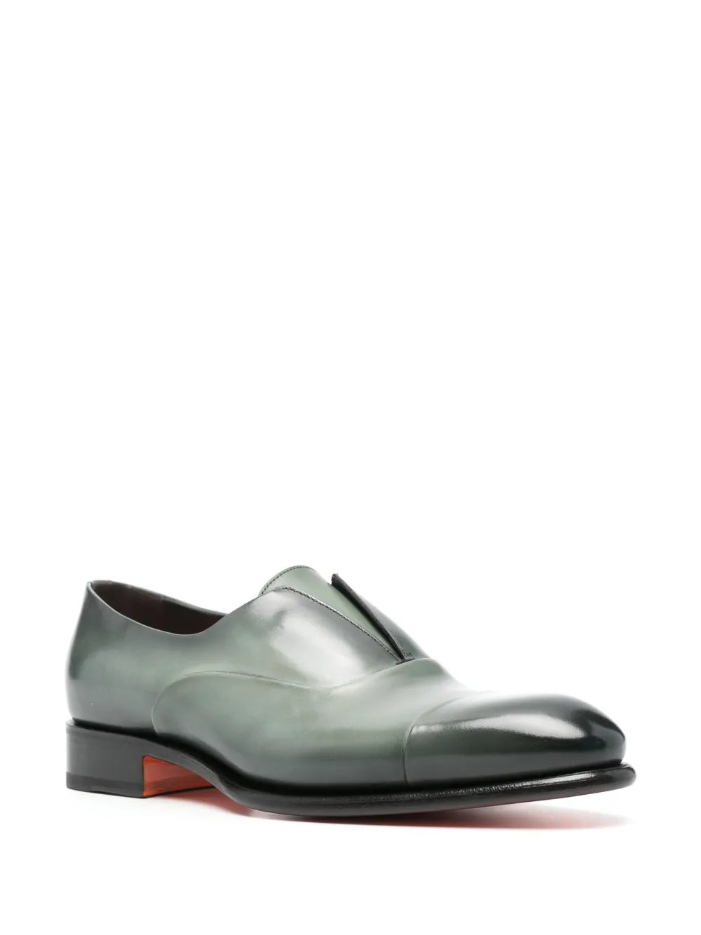 Santoni Carter leather boat shoes 
