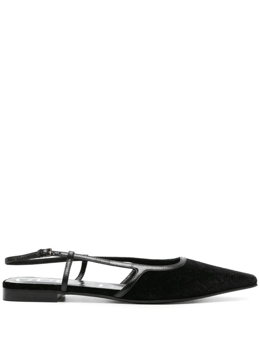 Gucci GG velvet ballerina shoes