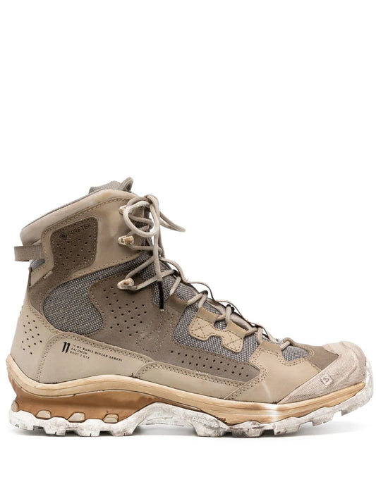 Boris Bidjan Saberi panelled-design leather sneakers  