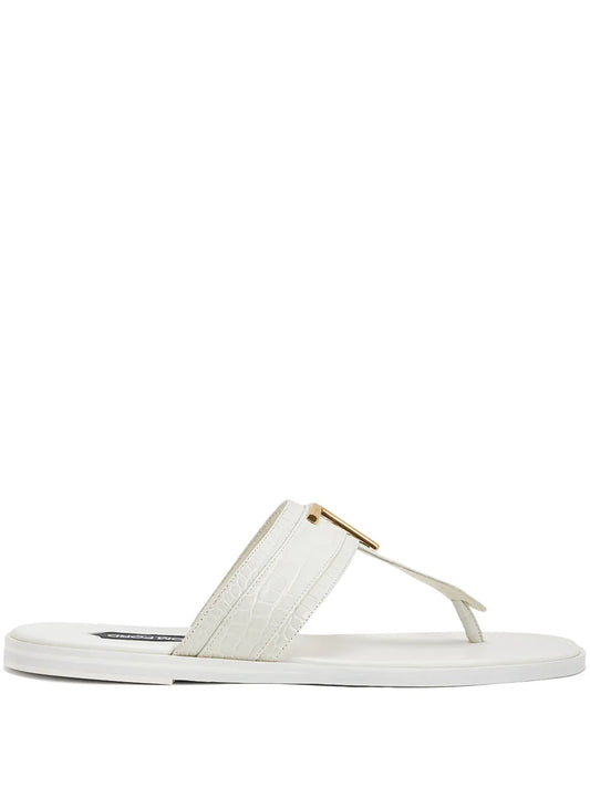 TOM FORD Informal logo-plaque flip flops 