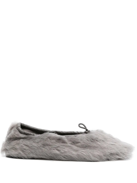Hereu Puntera shearling ballerina shoes