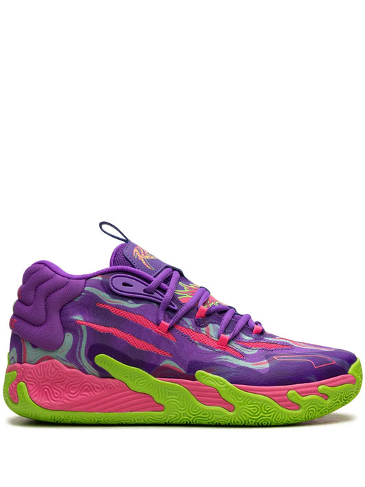 PUMA MB.03 Toxic "Purple Glimmer/Green Gecko" sneakers