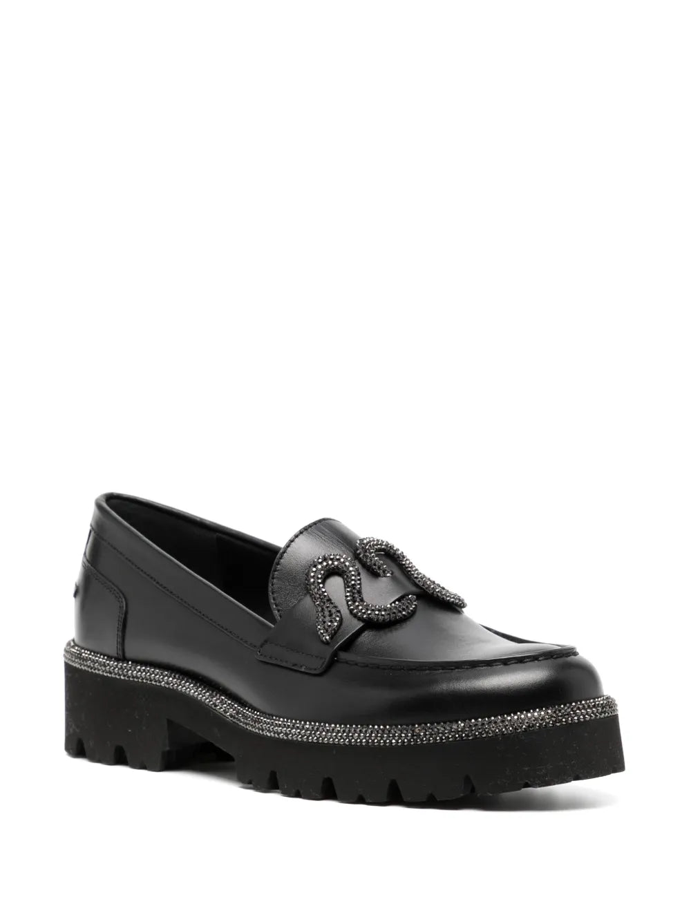 René Caovilla Morgana leather oxfords