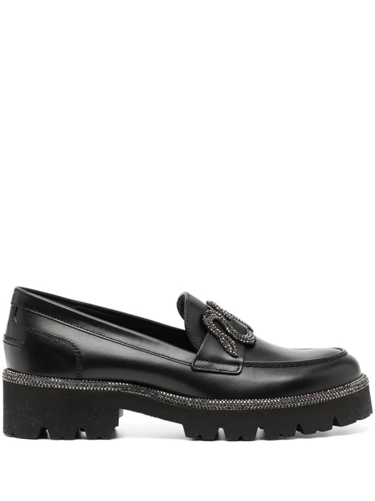 René Caovilla Morgana leather oxfords