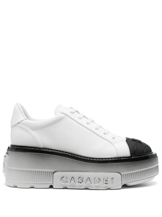 Casadei Nexus leather platform sneakers