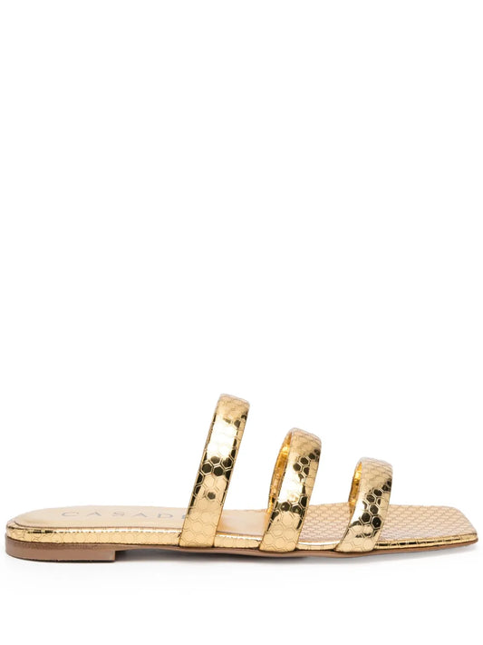 Casadei Atomium leather slides