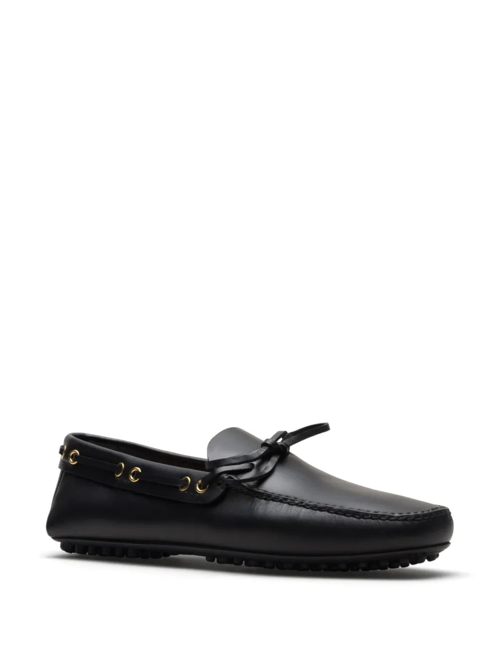Car Shoe bow-detail leather driving shoes