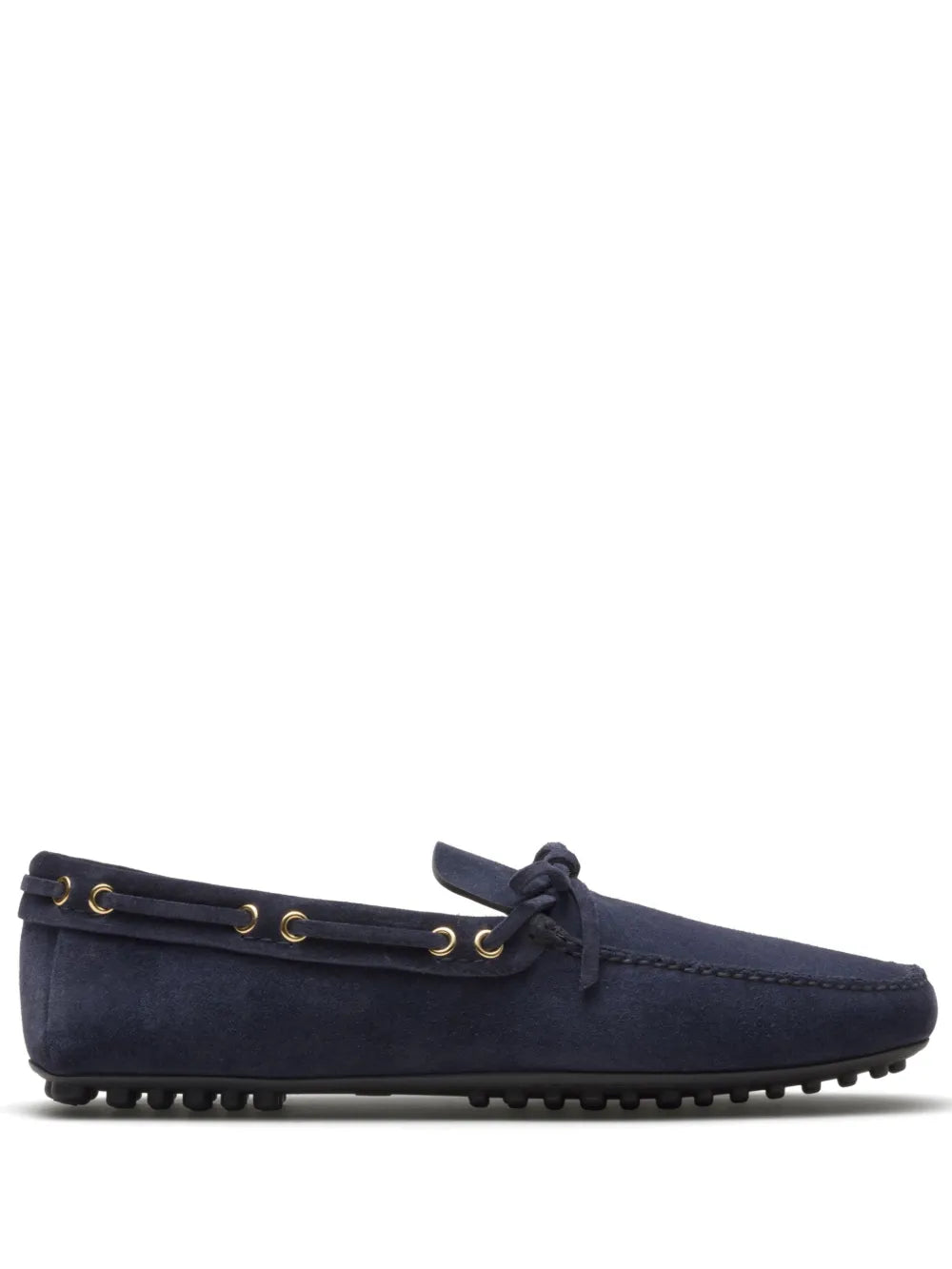 Car Shoe bow-detail suede driving shoes