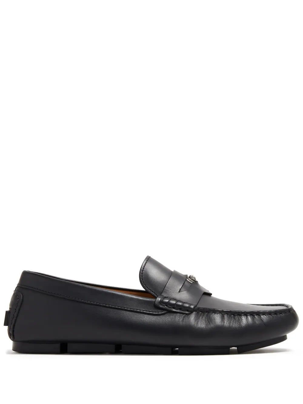 Versace Medusa-plaque leather loafers