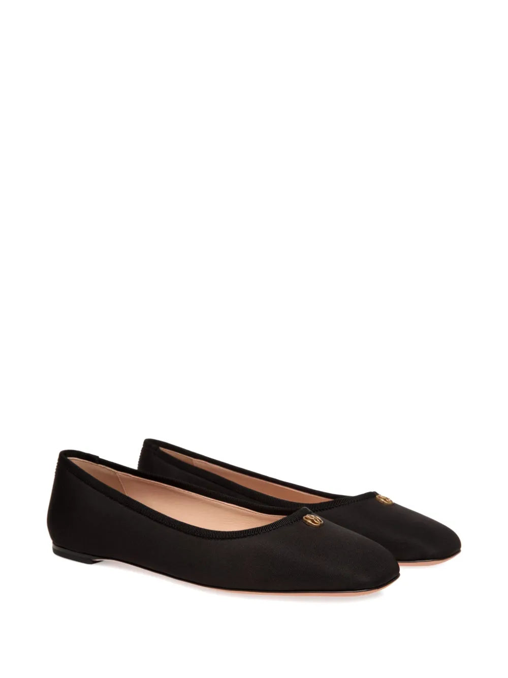 Bally logo-plaque flat ballerina shoes