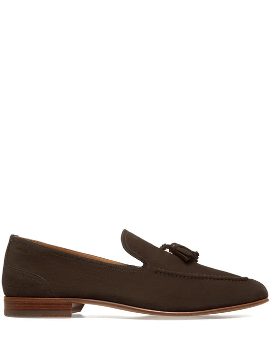 Bally Suisse Loafer in Suede Leather wide foot morphology
