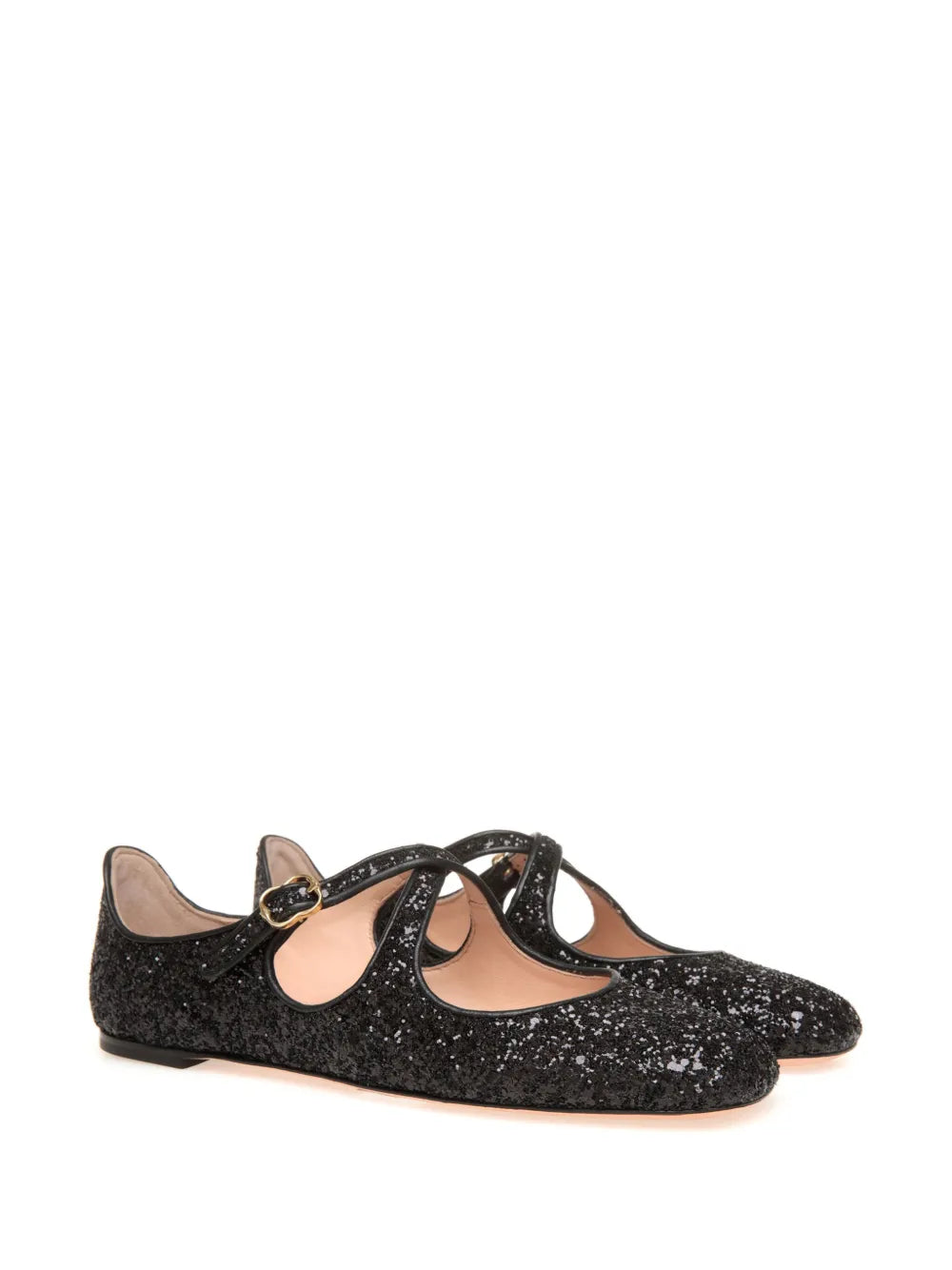 Bally Ballyrina glitter-embellished ballerina shoes