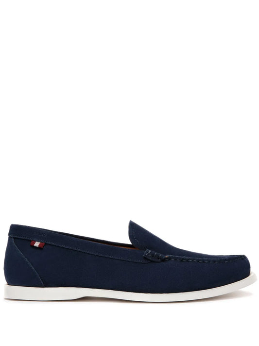 Bally Nelson Loafer in Suede Leather wide foot morphology