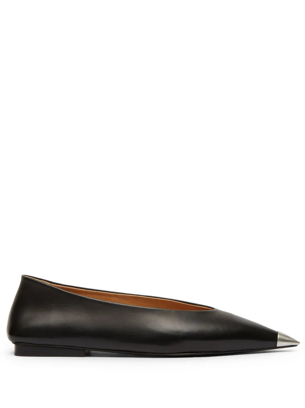 Marsèll pointed-toe leather ballerina shoes