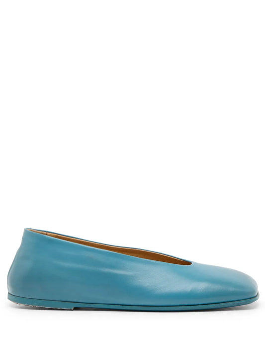 Marsèll Spatolona leather ballerina shoes