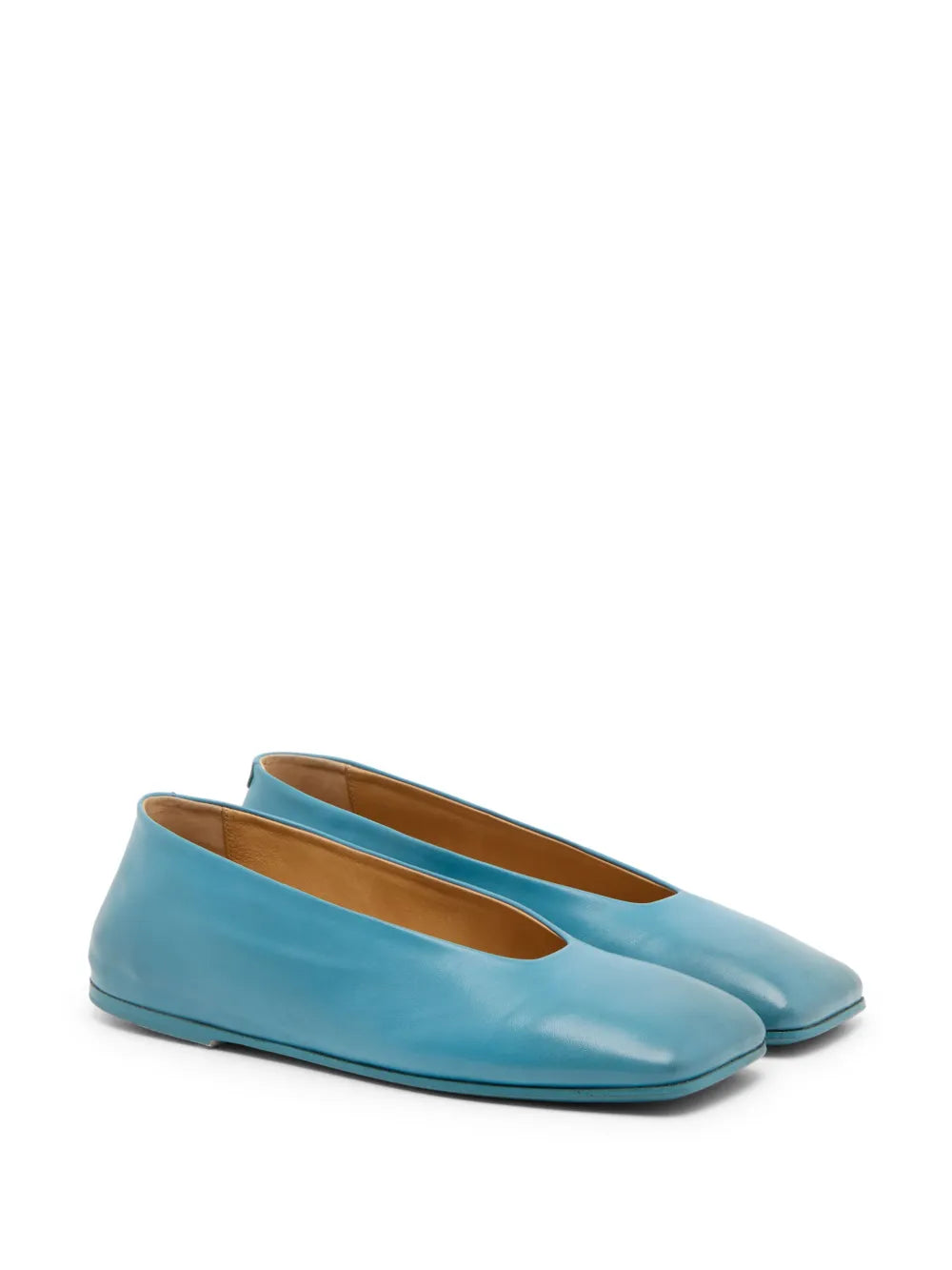 Marsèll Spatolona leather ballerina shoes