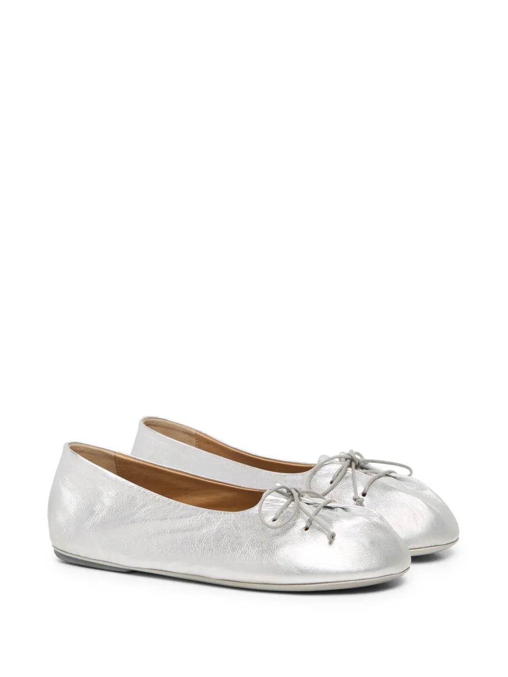 Marsèll metallic leather ballerina shoes